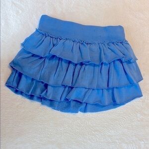 Blue Ruffled Skirt